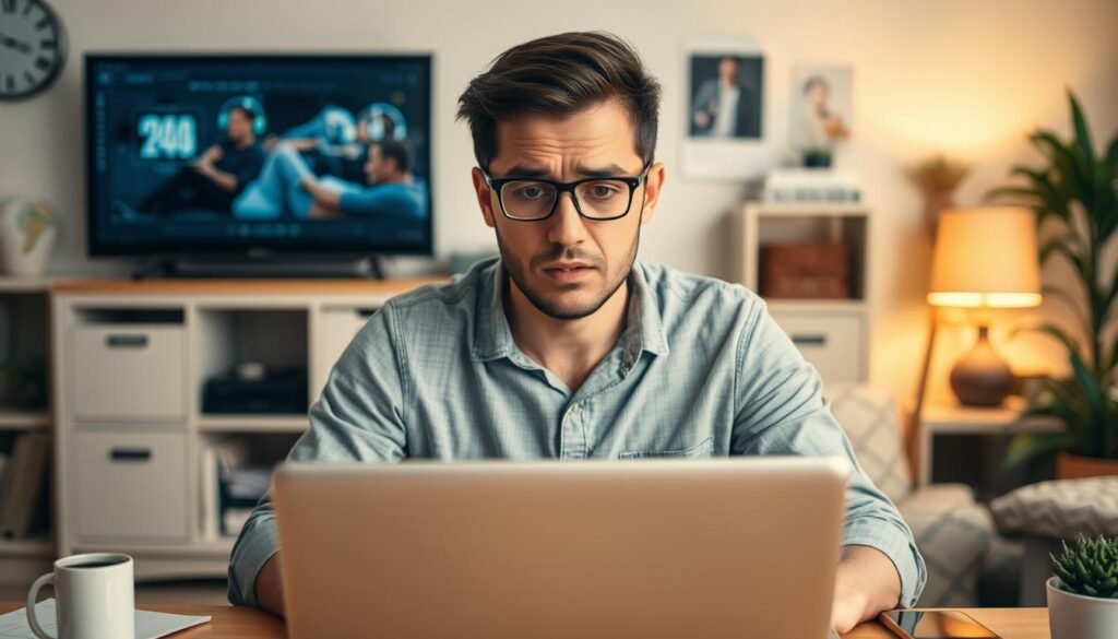 Persona enfrentando distracciones mientras intenta trabajar desde casa Persona enfrentando distracciones mientras intenta trabajar desde casa